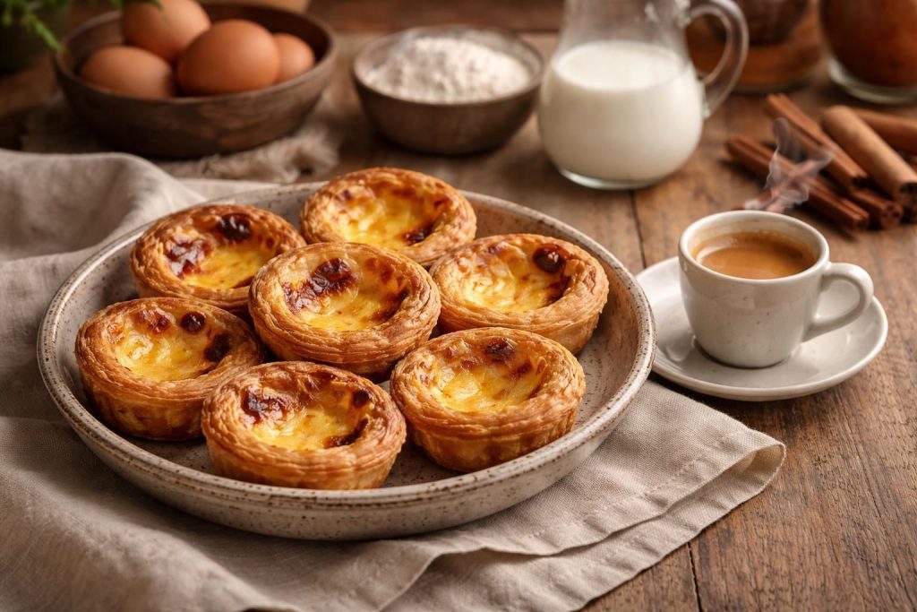 découvrez la recette traditionnelle de grand-mère des pastéis de nata, ces délicieuses tartelettes portugaises à la crème, faciles à réaliser chez vous pour régaler toute la famille.