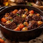 découvrez la recette traditionnelle du bœuf bourguignon de grand-mère, simple à réaliser et riche en saveurs authentiques, pour un plat convivial et délicieux.