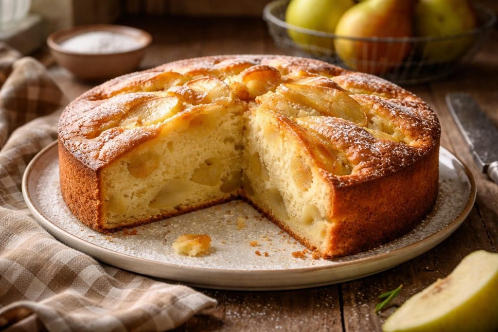 découvrez la recette traditionnelle de grand-mère pour un gâteau moelleux aux poires, savoureux et facile à réaliser, parfait pour toutes les occasions.