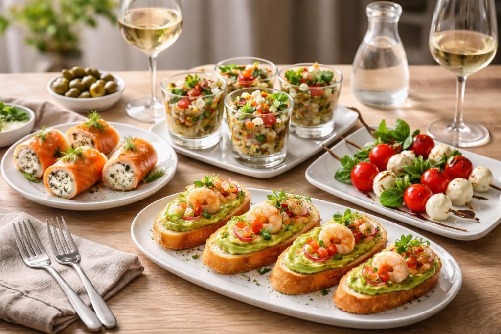 découvrez des idées d'entrées gastronomiques élégantes et faciles à réaliser, parfaites pour un repas accessible et raffiné.