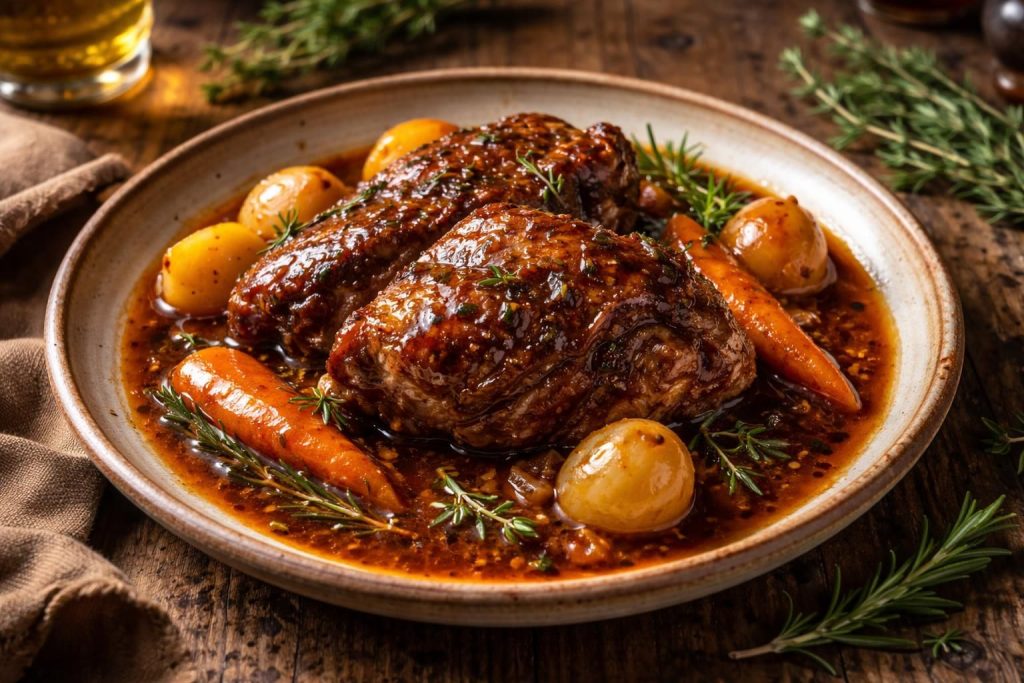 découvrez notre recette traditionnelle de joue de porc à l'ancienne, facile à réaliser pour une viande tendre et pleine de saveurs.