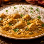 découvrez le poulet shahi korma, un plat royal de la cuisine indienne, riche et crémeux, à savourer facilement chez vous pour un voyage gustatif inoubliable.
