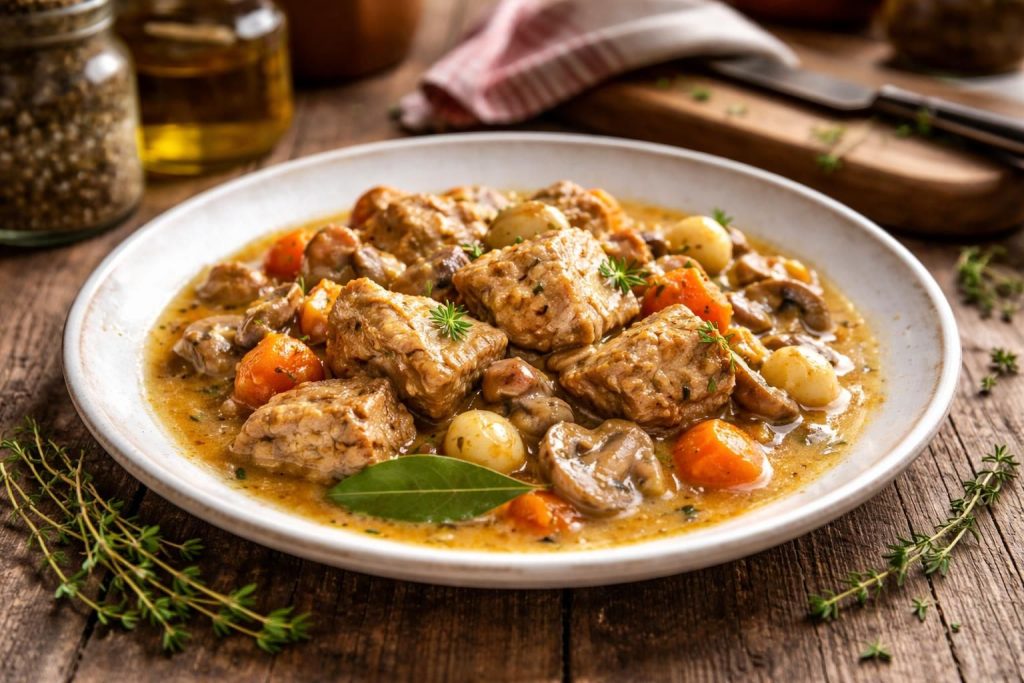 découvrez notre recette simple et authentique du sauté de veau à la grand-mère, un plat traditionnel savoureux qui ravira toute la famille.