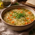 découvrez la recette traditionnelle de la soupe de vermicelle à la grand-mère, facile à préparer et riche en saveurs authentiques qui réchauffent le cœur.