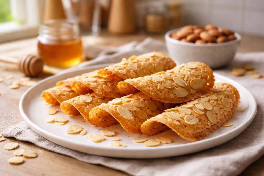 découvrez la délicieuse recette de tuiles aux amandes de cyril lignac, alliant simplicité et croustillant pour un dessert gourmand et facile à réaliser.