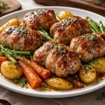découvrez notre recette facile et savoureuse de paupiettes de porc rôties au four, parfaites pour un repas gourmand en toute simplicité.