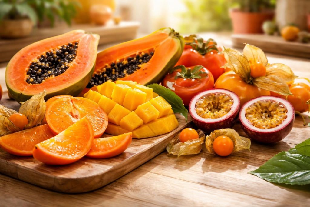 découvrez les fruits exotiques aux teintes orangées, leurs bienfaits pour la santé et des astuces pratiques pour les apprécier pleinement.