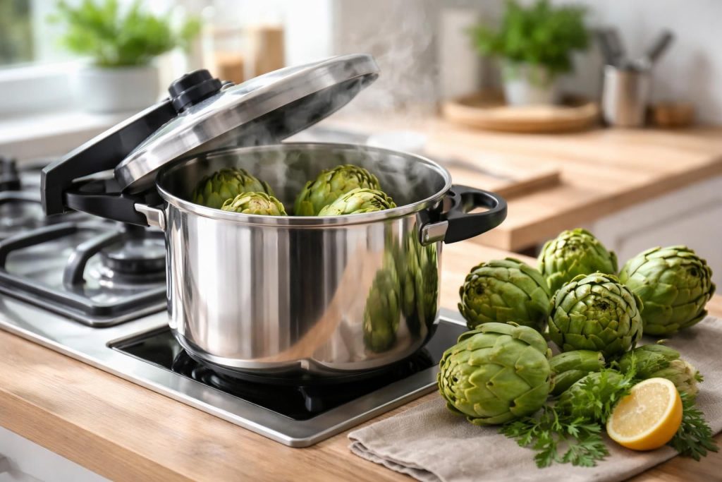 découvrez notre guide précis pour savoir combien de temps cuire vos artichauts à la cocotte-minute et réussir une cuisson rapide et parfaite à chaque fois.