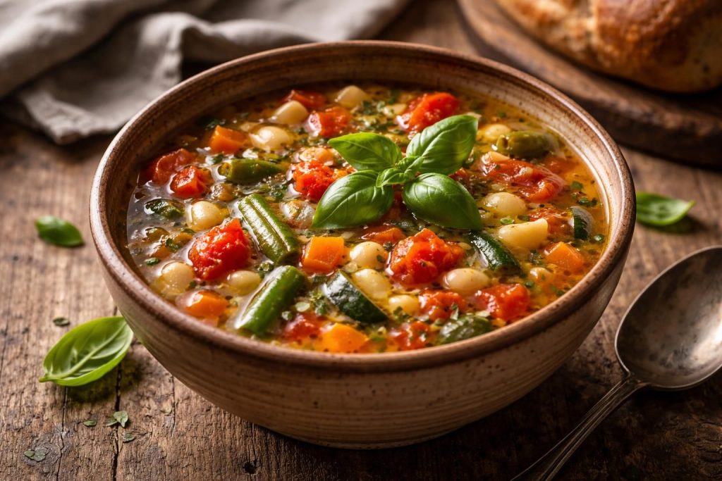 découvrez la recette traditionnelle de grand-mère pour un minestrone authentique, riche en saveurs et en légumes frais, à redécouvrir pour réchauffer vos repas.