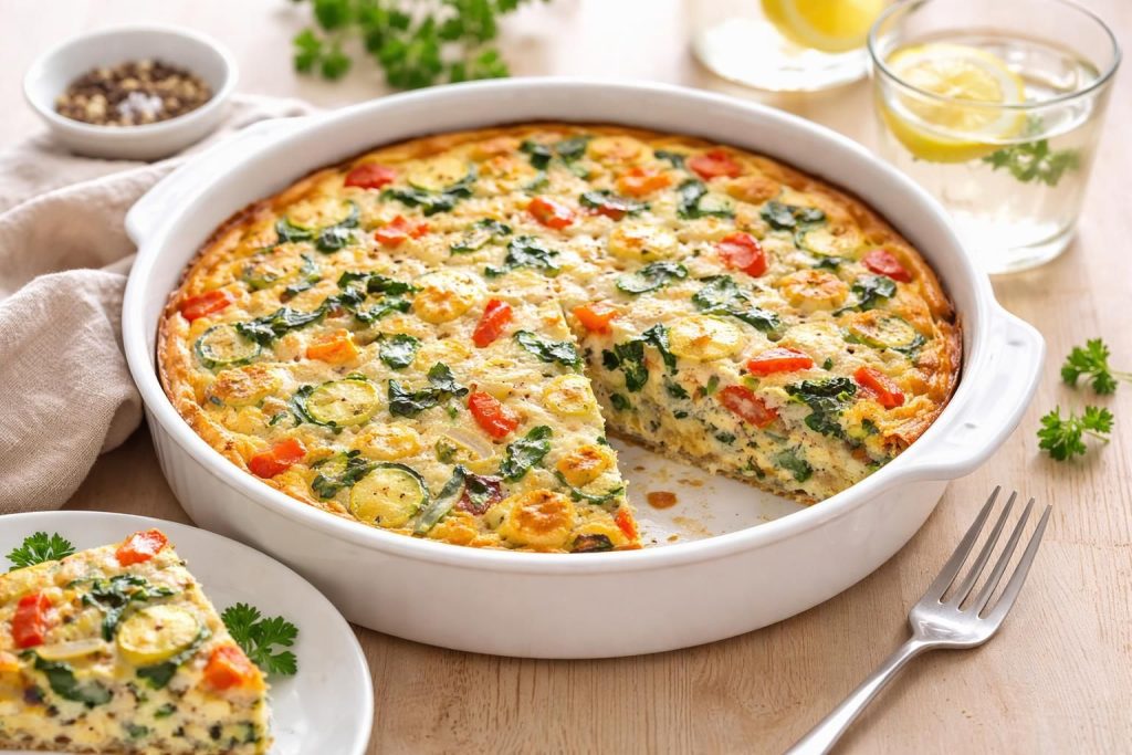découvrez une recette légère et rapide de quiche sans pâte aux légumes, parfaite pour un repas savoureux et sain en toute simplicité.